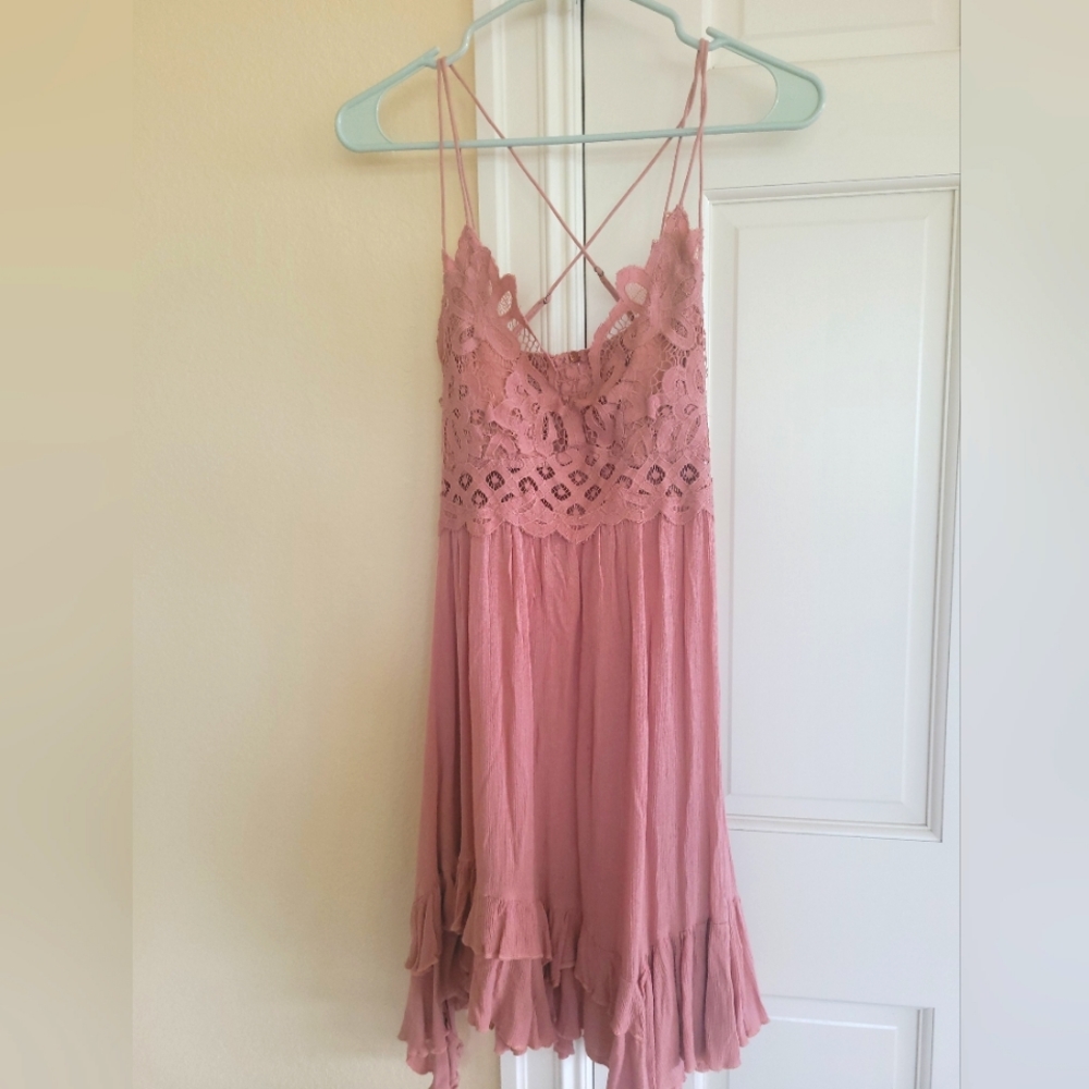 Free People FP One Adella Mini Slip Sz L